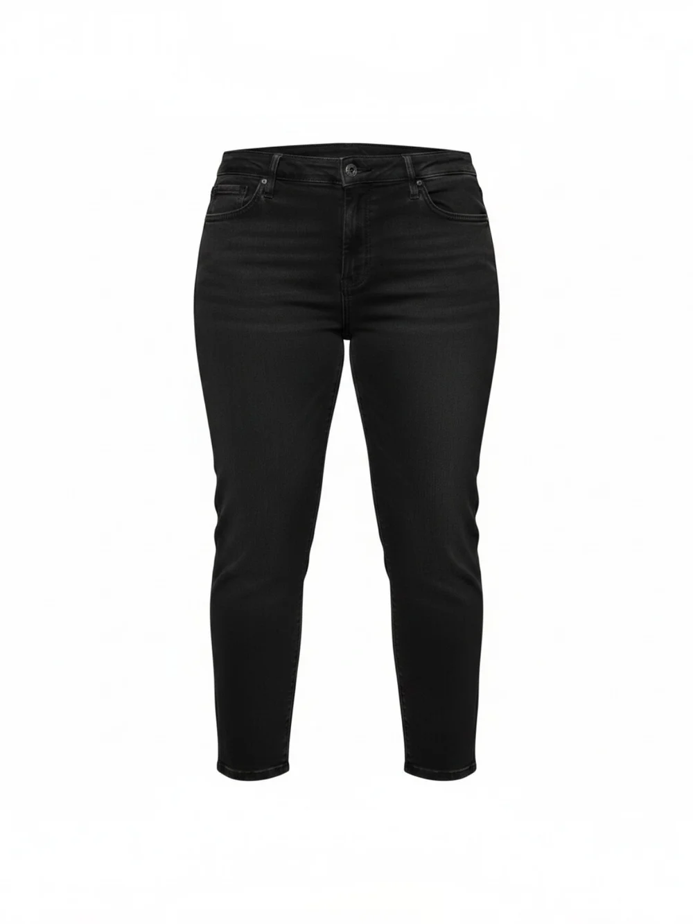 Women's Black High-Rise Slim Jeans **